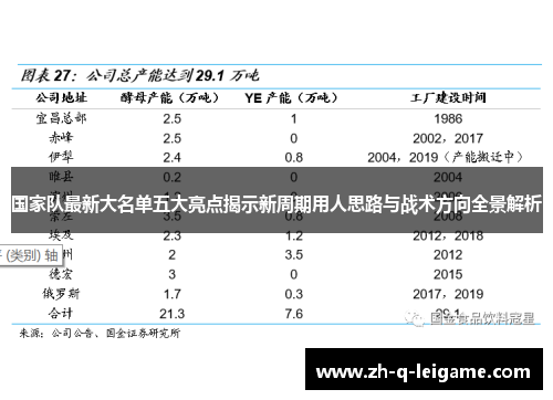 国家队最新大名单五大亮点揭示新周期用人思路与战术方向全景解析 国家队最新大名单五大亮点揭示新周期用人思路与战术方向全景解析