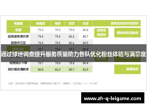 通过球迷调查提升服务质量助力各队优化粉丝体验与满意度 通过球迷调查提升服务质量助力各队优化粉丝体验与满意度